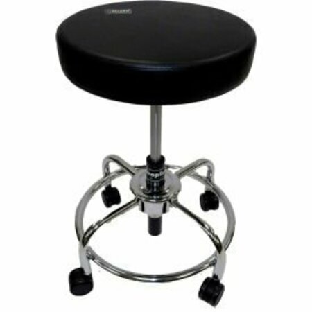 LDS INDUSTRIES ShopSol Round Lab Stool - Backless - Black 1010355